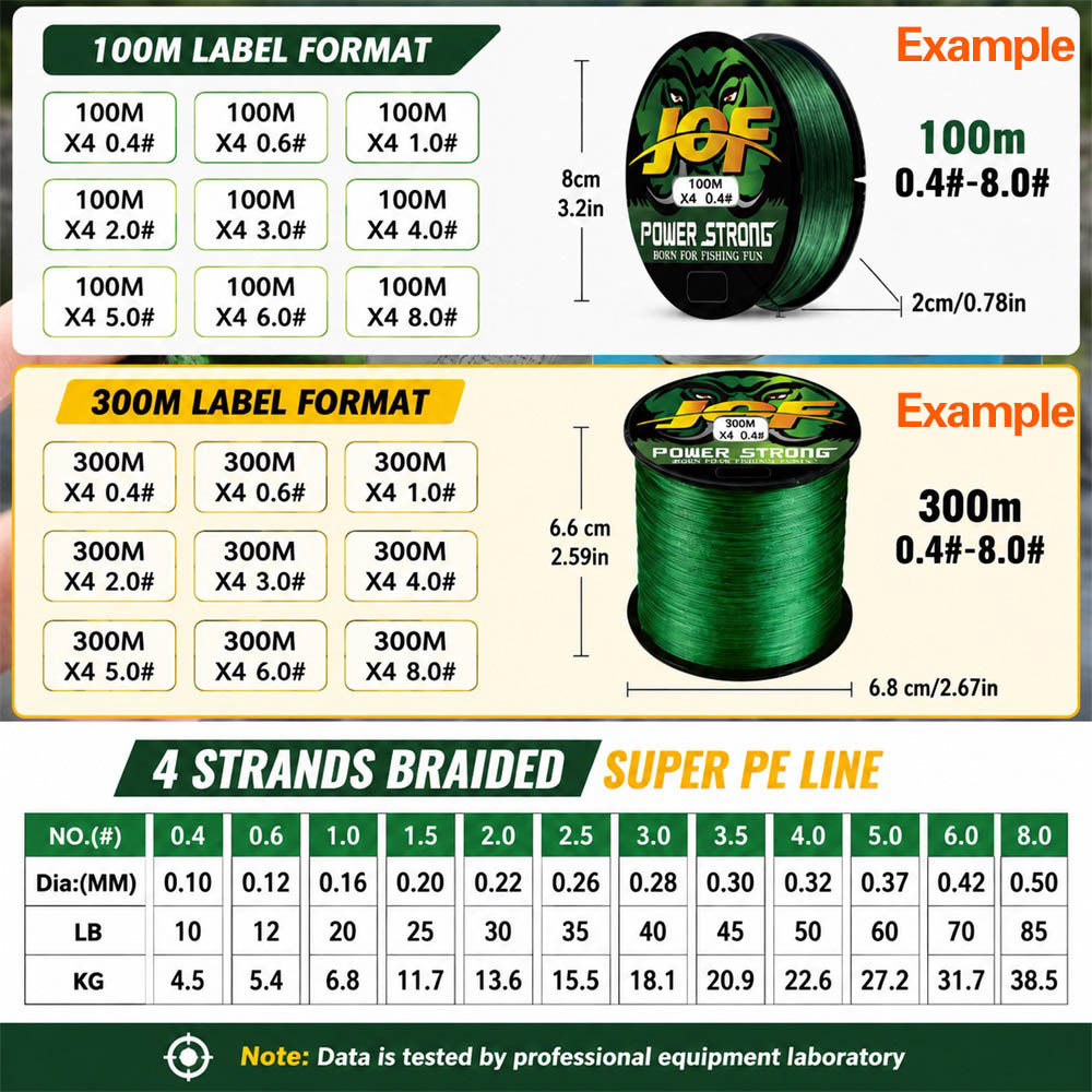 JOF 4X Braided PE Fishing Line - Fish Finder Cable ulasan dan harga