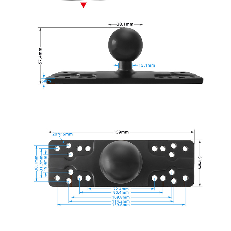 1.5 Inch Marine Fish Finder Mo - Fish Finder Mount ulasan dan harga